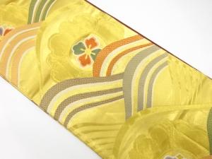 波に華紋織り出し　振袖用袋帯